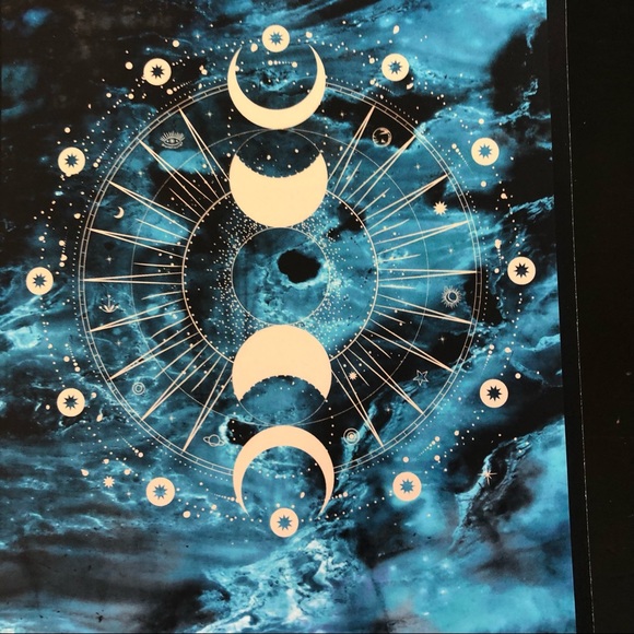 Blue Witchy Moon Phases Dream Journal Notebook - Picture 2 of 9